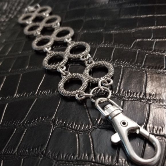 Unique Wide Double Link Bracelet - Picture 1 of 4